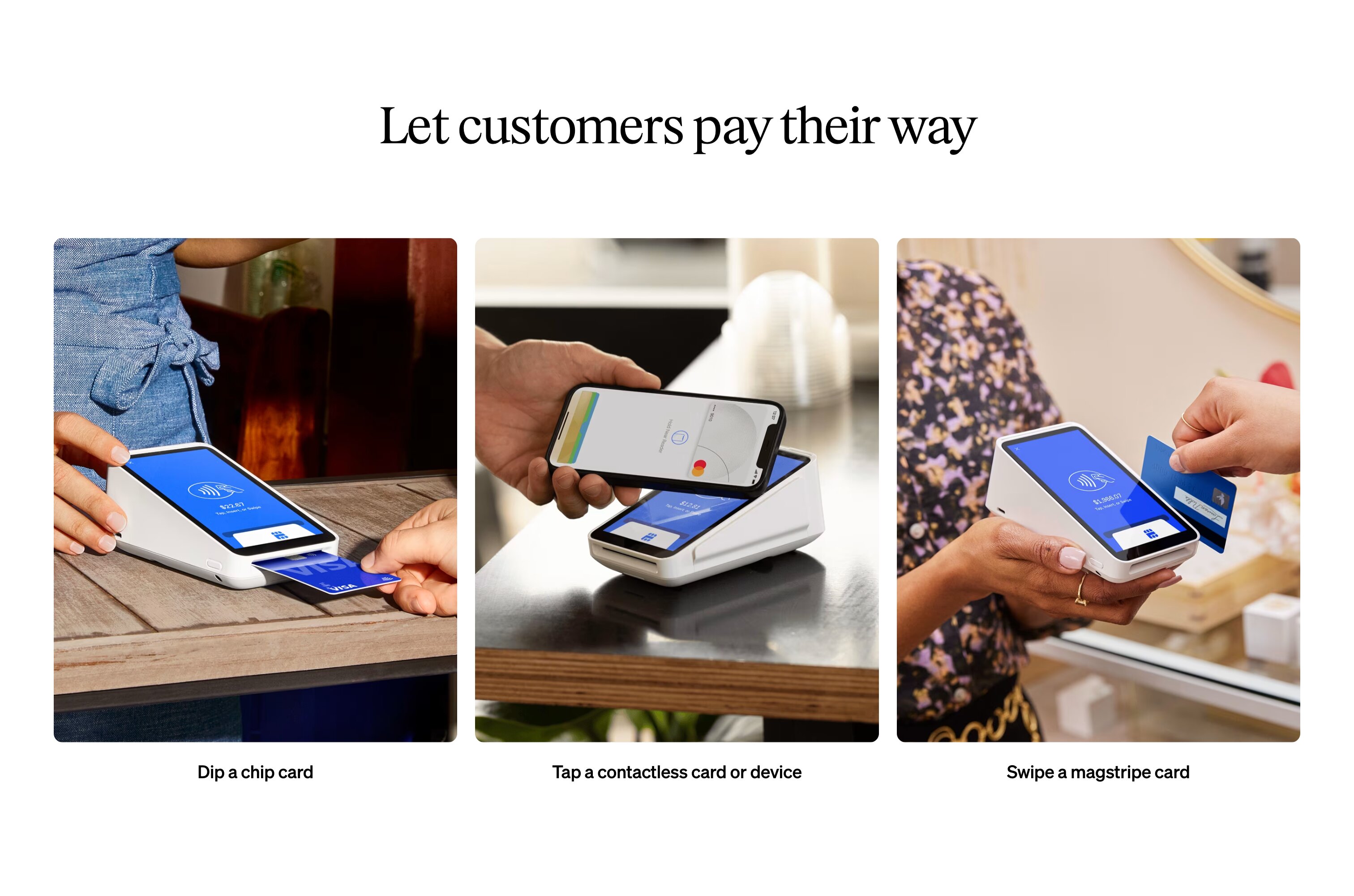 Terminal value proposition cards